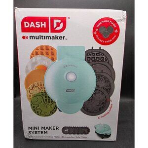 Dash Mini Maker System With 6 Nonstick Plates Interchangeable Designs Dishwasher